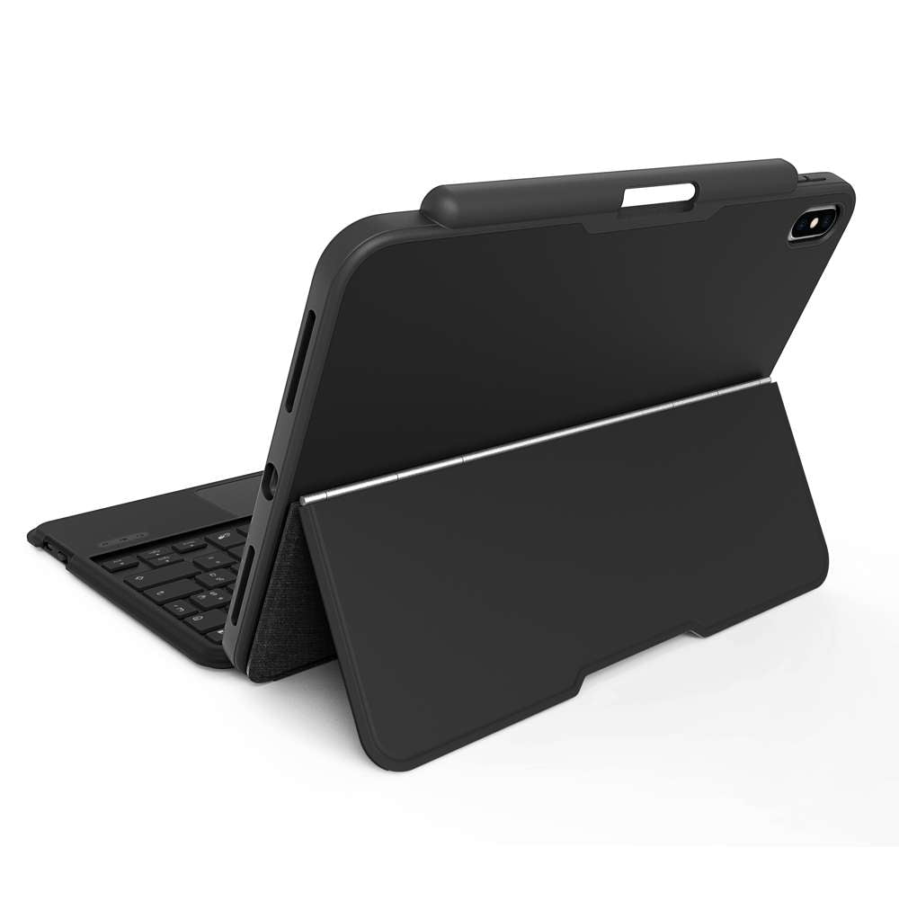 Gecko Covers Hoes met Toetsenbord - Geschikt voor iPad 2022 - 10.9 inch - Donkergrijs