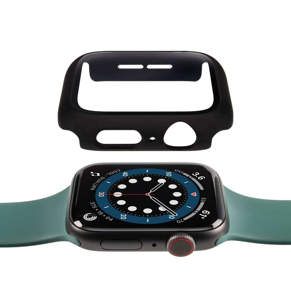 Gecko Covers Full Body Hoesje - Geschikt voor Apple Watch Serie 4/5/6/SE - Zwart