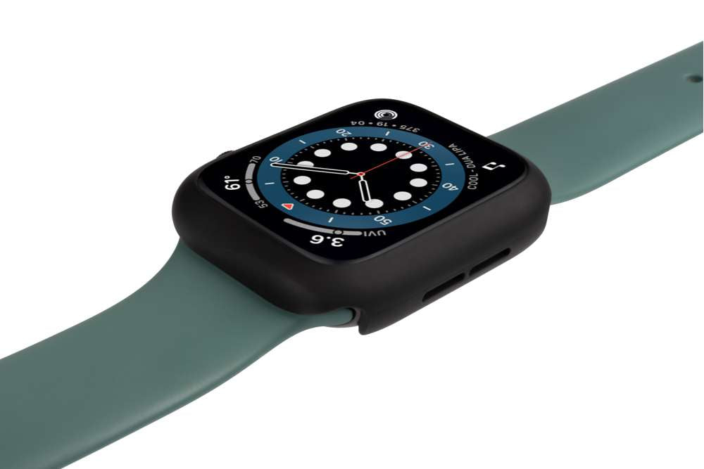 Gecko Covers Full Body Hoesje - Geschikt voor Apple Watch Serie 4/5/6/SE - Zwart