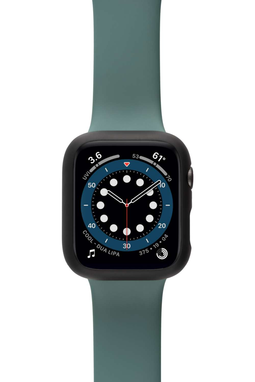Gecko Covers Full Body Hoesje - Geschikt voor Apple Watch Serie 4/5/6/SE - Zwart