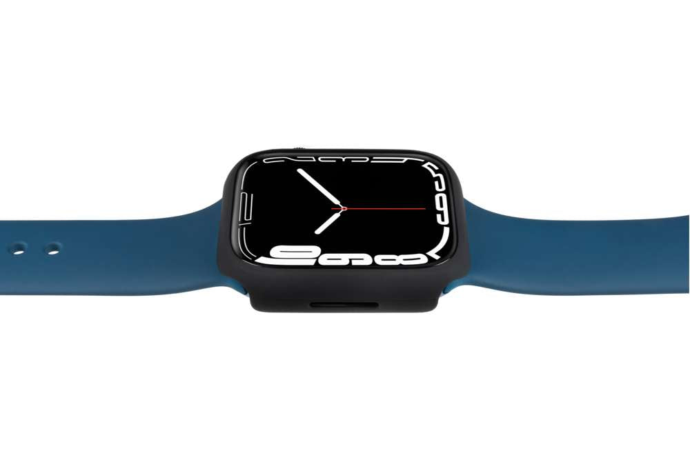 Gecko Covers Full Body Hoesje - Geschikt voor Apple Watch Serie 7 - Zwart