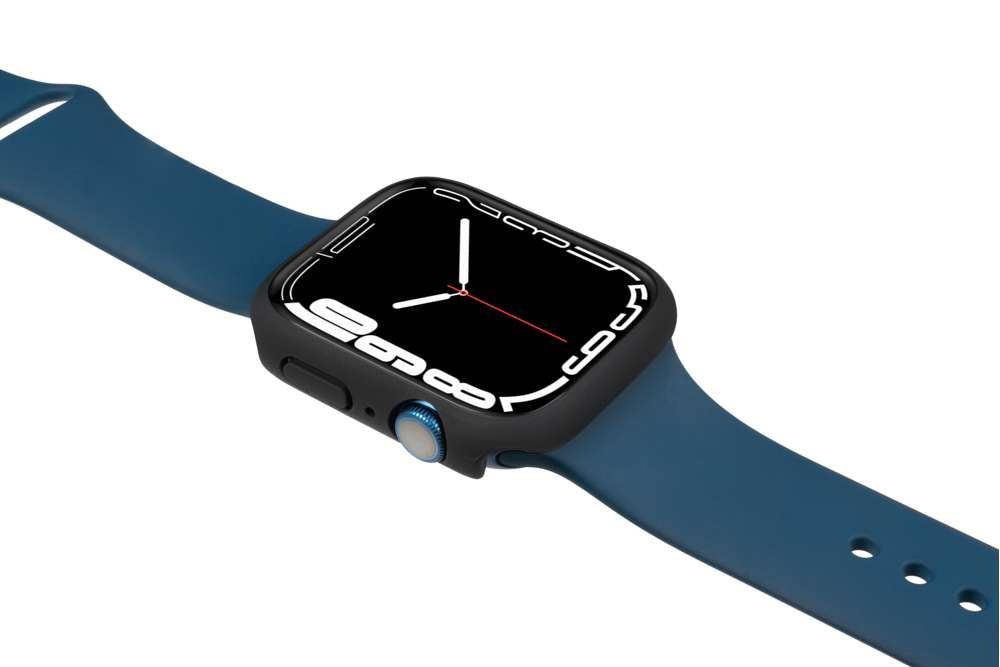 Gecko Covers Full Body Hoesje - Geschikt voor Apple Watch Serie 7 - Zwart