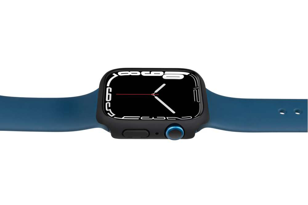 Gecko Covers Full Body Hoesje - Geschikt voor Apple Watch Serie 7 - Zwart