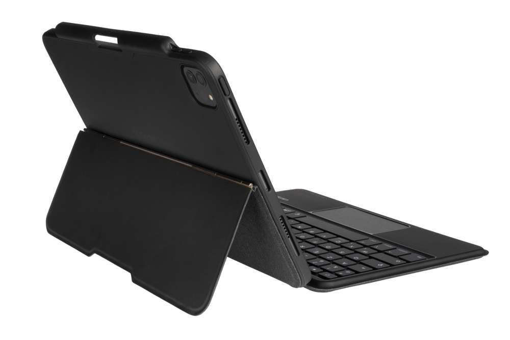 Gecko Covers Hoes met Toetsenbord - Geschikt voor iPad Pro 2021 - 11 inch - Donkergrijs