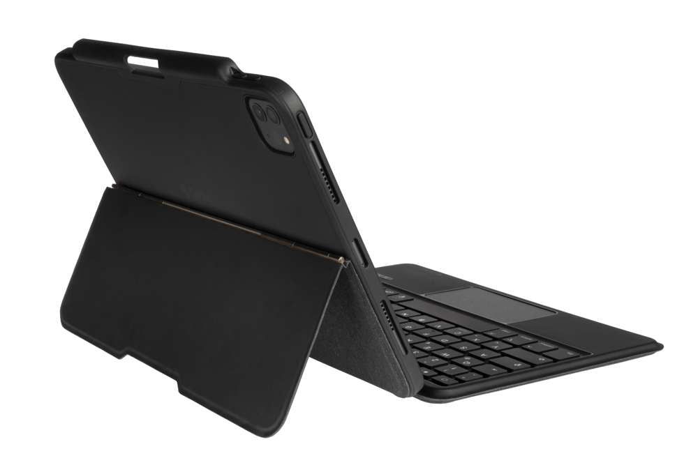 Gecko Covers Hoes met Toetsenbord - Geschikt voor iPad Pro 2021 - 11 inch - Donkergrijs