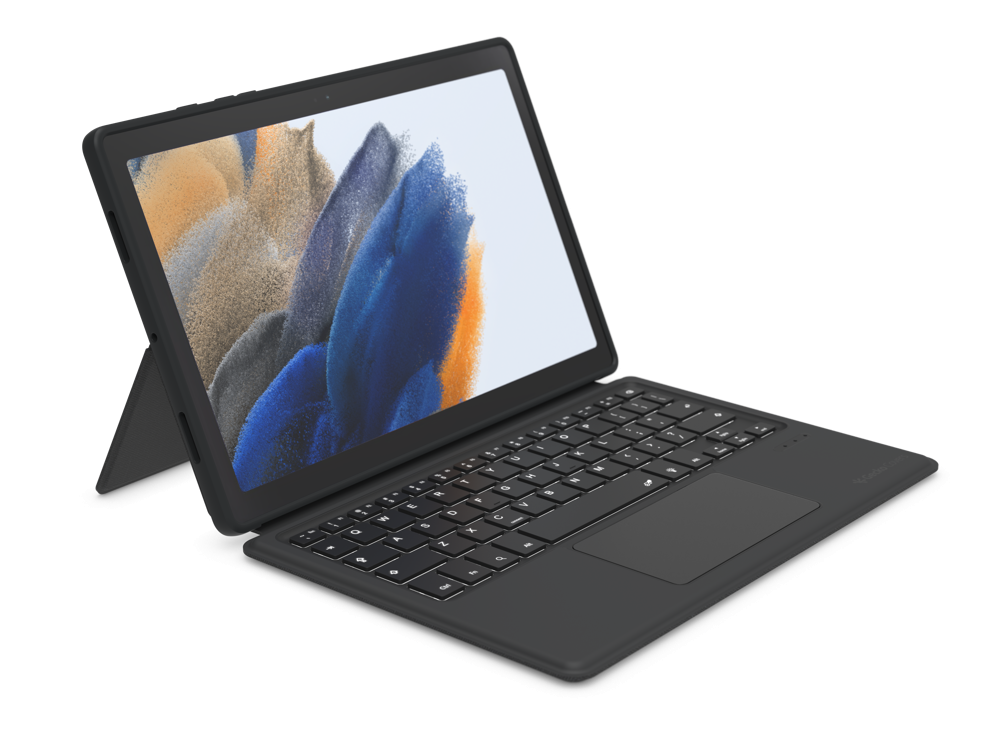 Gecko Covers Hoes met Toetsenbord - Geschikt voor Galaxy Tab A8 2021 - 10.5 inch - Zwart