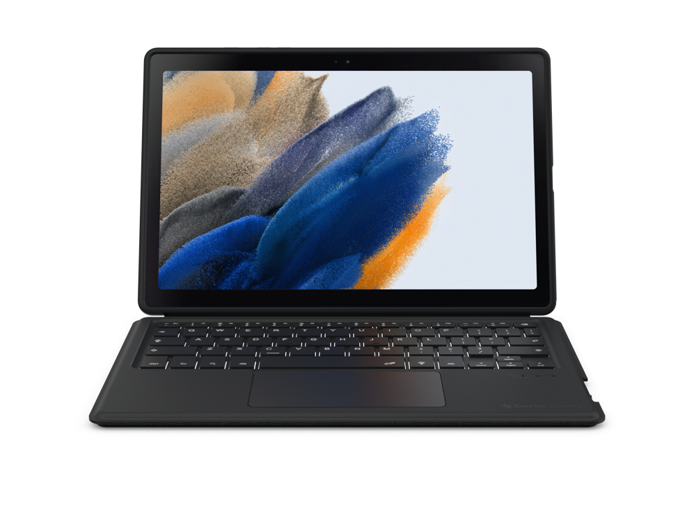 Gecko Covers Hoes met Toetsenbord - Geschikt voor Galaxy Tab A8 2021 - 10.5 inch - Zwart