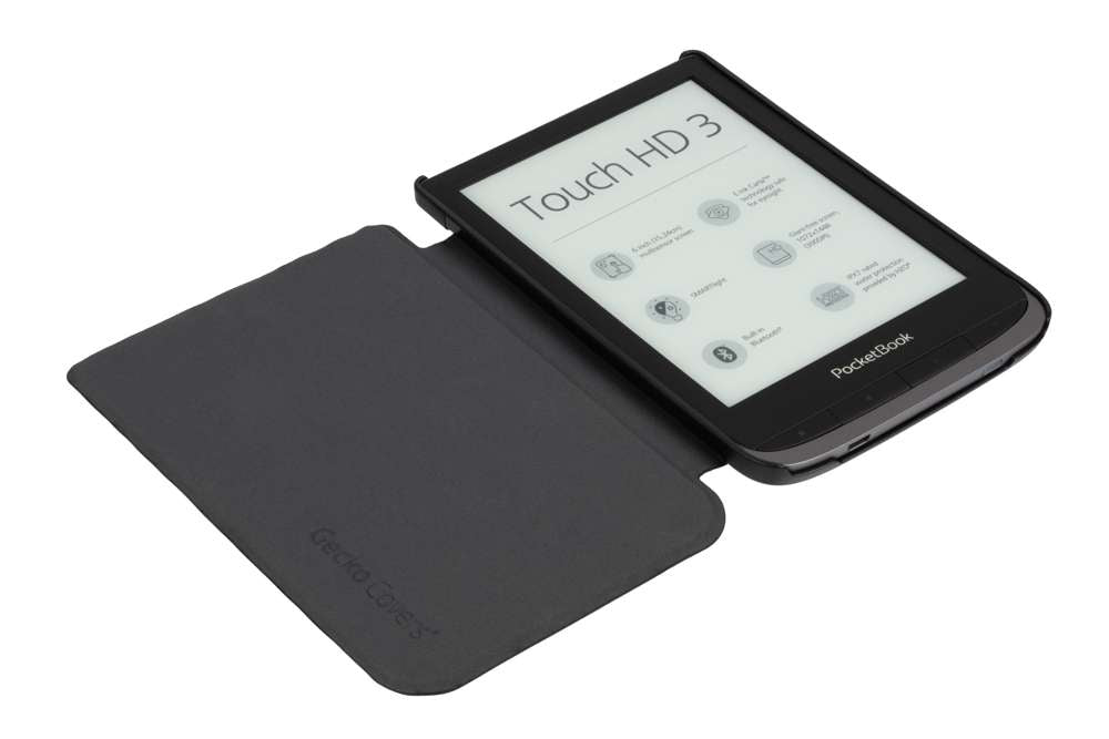 Gecko Covers EasyClick E-Reader Hoes - Geschikt voor PocketBook Touch HD 3 & Touch Lux 5 - Zwart
