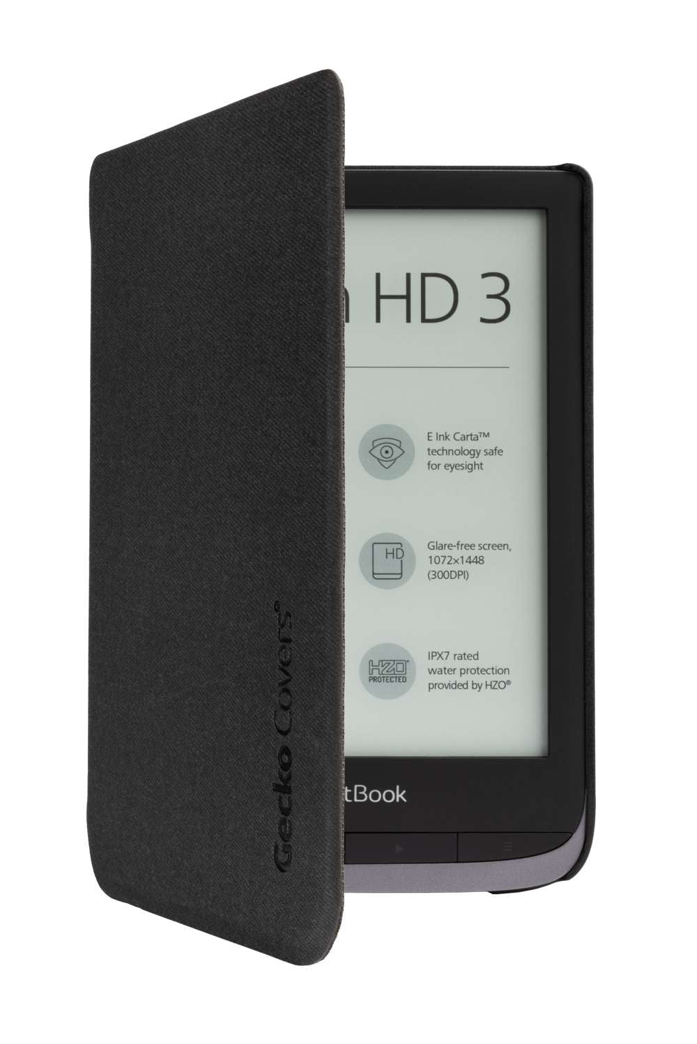 Gecko Covers EasyClick E-Reader Hoes - Geschikt voor PocketBook Touch HD 3 & Touch Lux 5 - Zwart