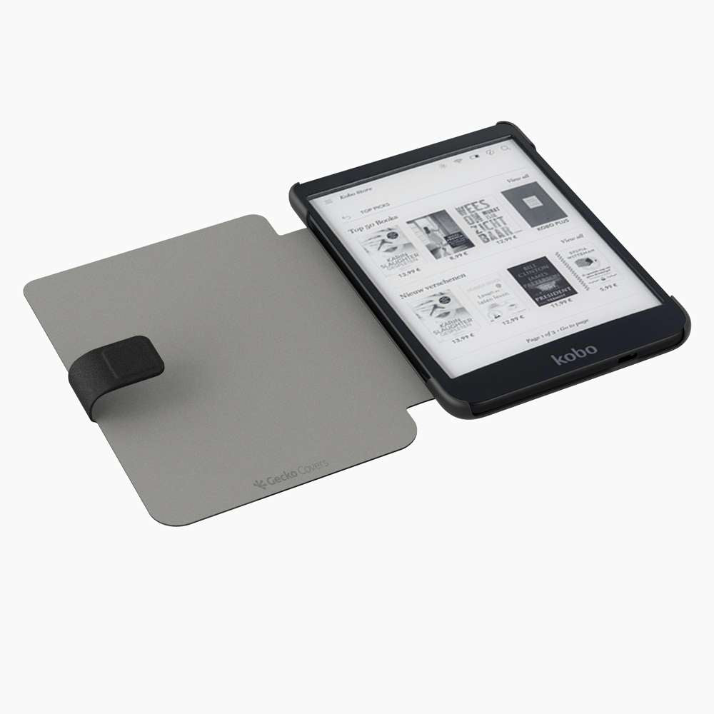 Gecko Covers EasyClick E-Reader Hoes - Geschikt voor Kobo Clara 2E & Tolino Shine 4 - Zwart