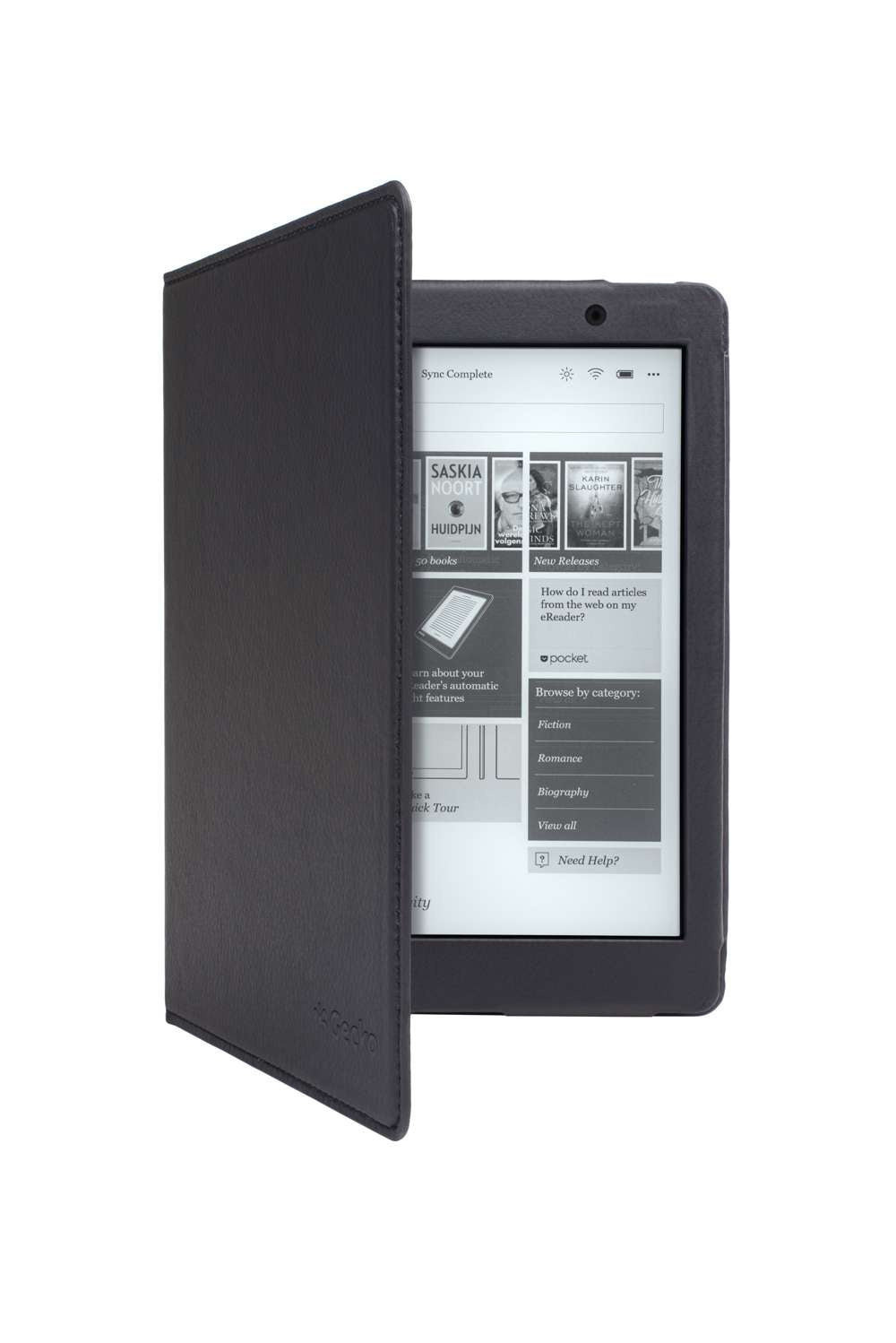 Gecko Covers Waterproof E-Reader Hoes - Geschikt voor Kobo Aura One - Zwart